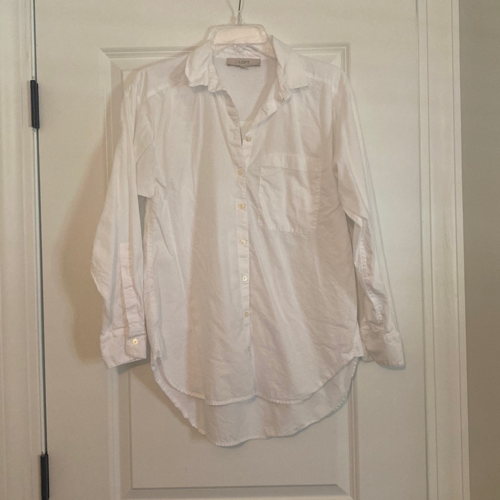 LOFT Oversized Button Down Shirt